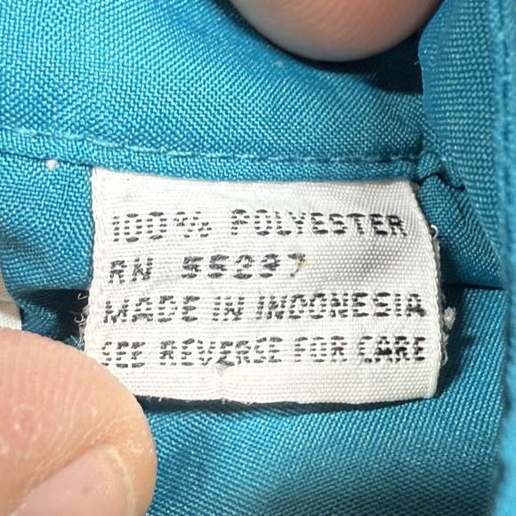 Vintage Henri Valdise Shirt Mens Medium Crest Logo Club 80's Retro Party Casual - Picture 6 of 14